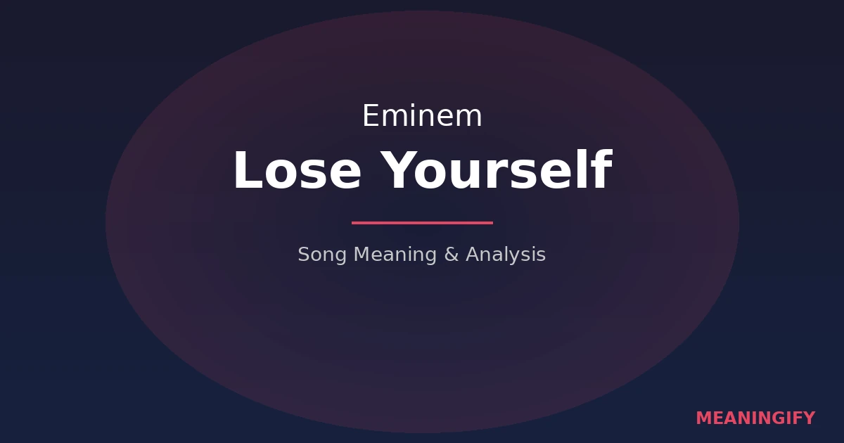 Meaning of Lose Yourself by Eminem: The Ultimate Comeback Anthem